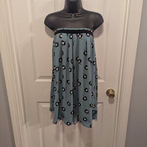 Loft blue white and black skirt - S